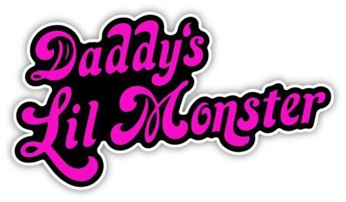 Daddy's Lil Monster Sticker Decal Laptop Wall Phone Car