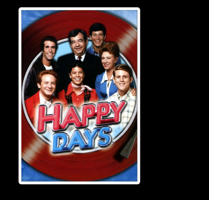 New 3" Tall x 2.25 wide Happy Days Vinyl Sticker for Cups Mugs Crafts Phones