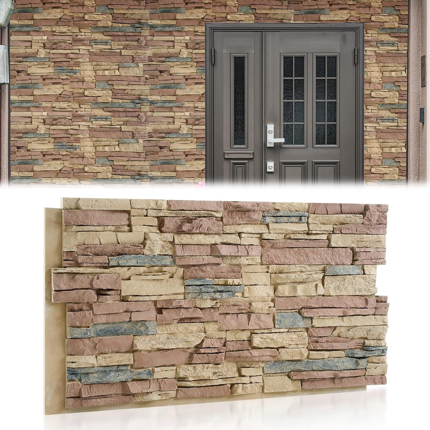 Extra Large Faux Stone Wall Panel for Stunning Indoor/Outdoor Decor