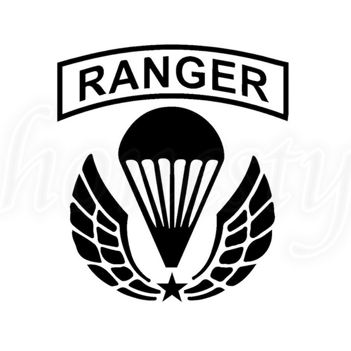 Vinyl Decal for Window – U.S. Army Ranger Logo (Military)