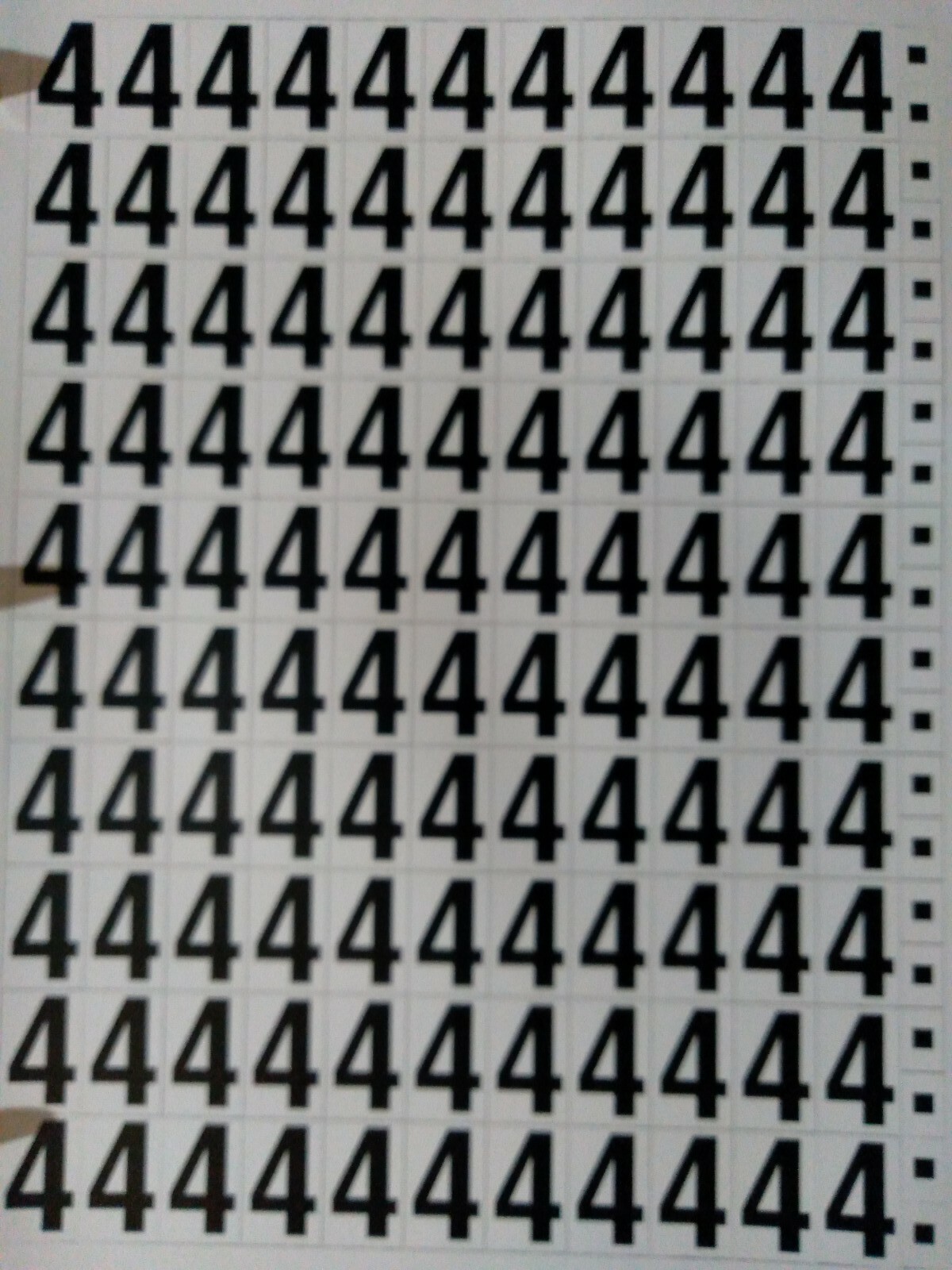 1" Set of Digits Numerals Mailbox Home Locker House Numbers Vinyl Sticker Decal