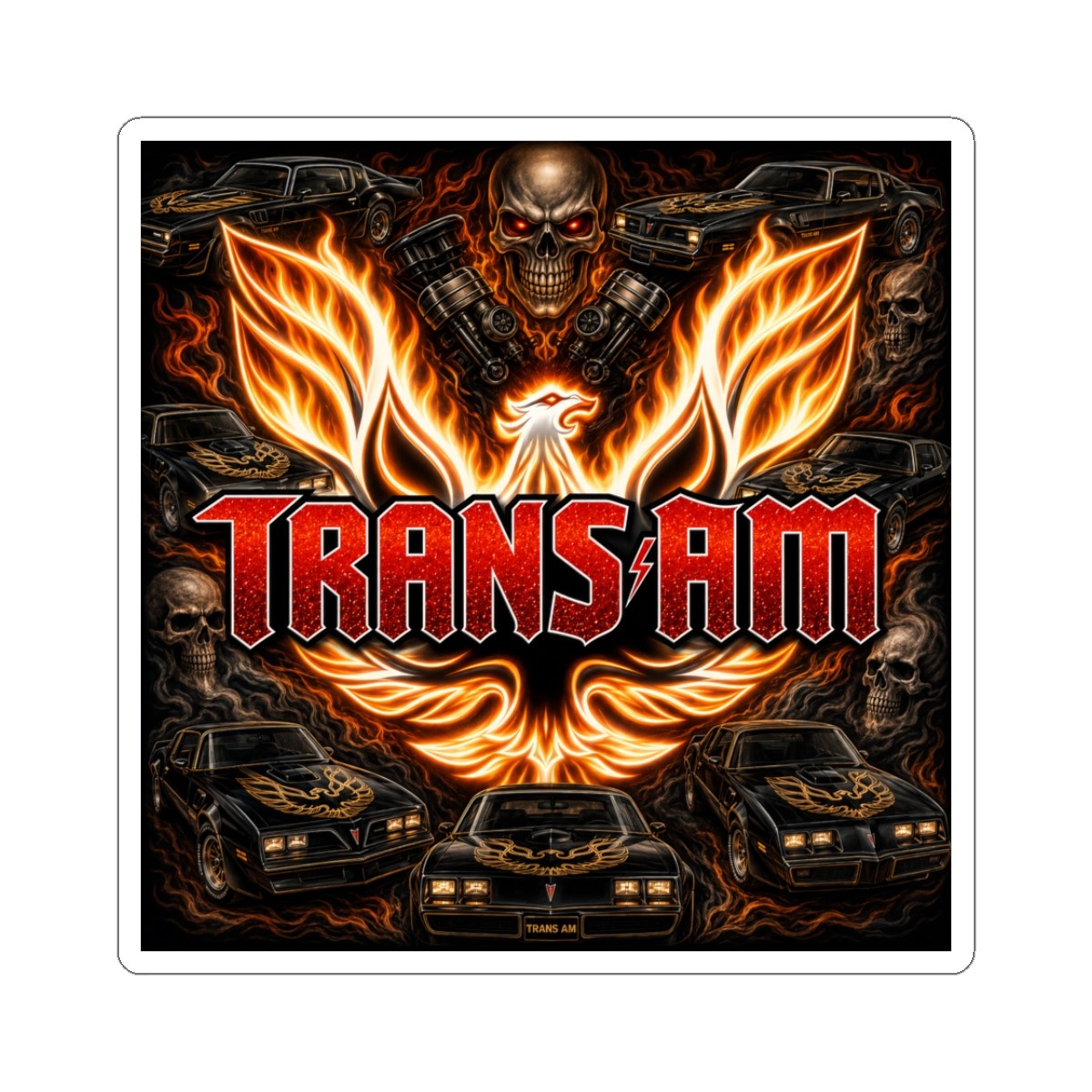 Awesome Trans Am Firebird Trans Am Sticker | Kiss-Cut Vinyl Decal
