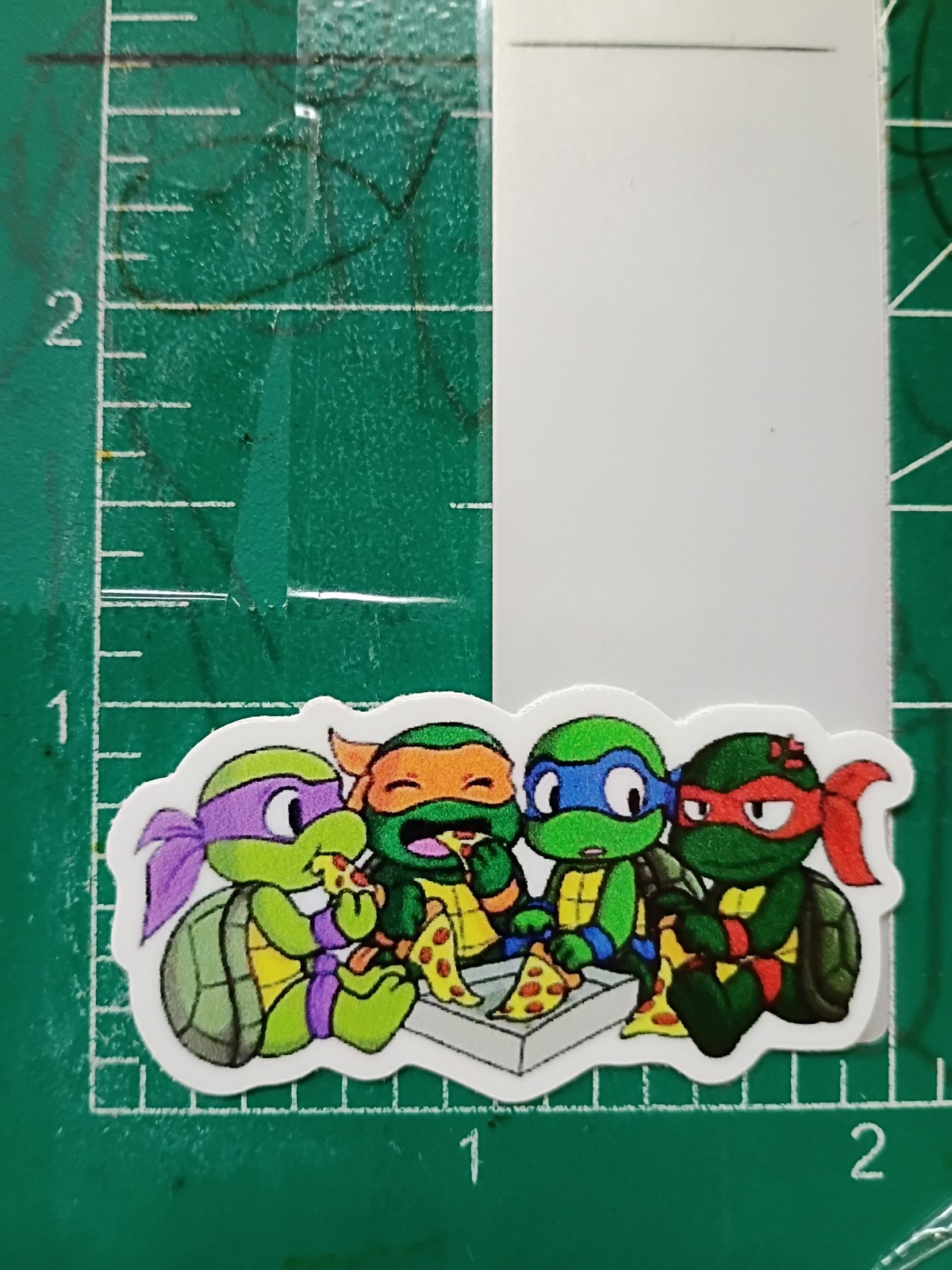 TMNT STICKER X 2×1 INCHES, VYNIL HIGH GLOSS STICKER X SMALL SIZE STICKER