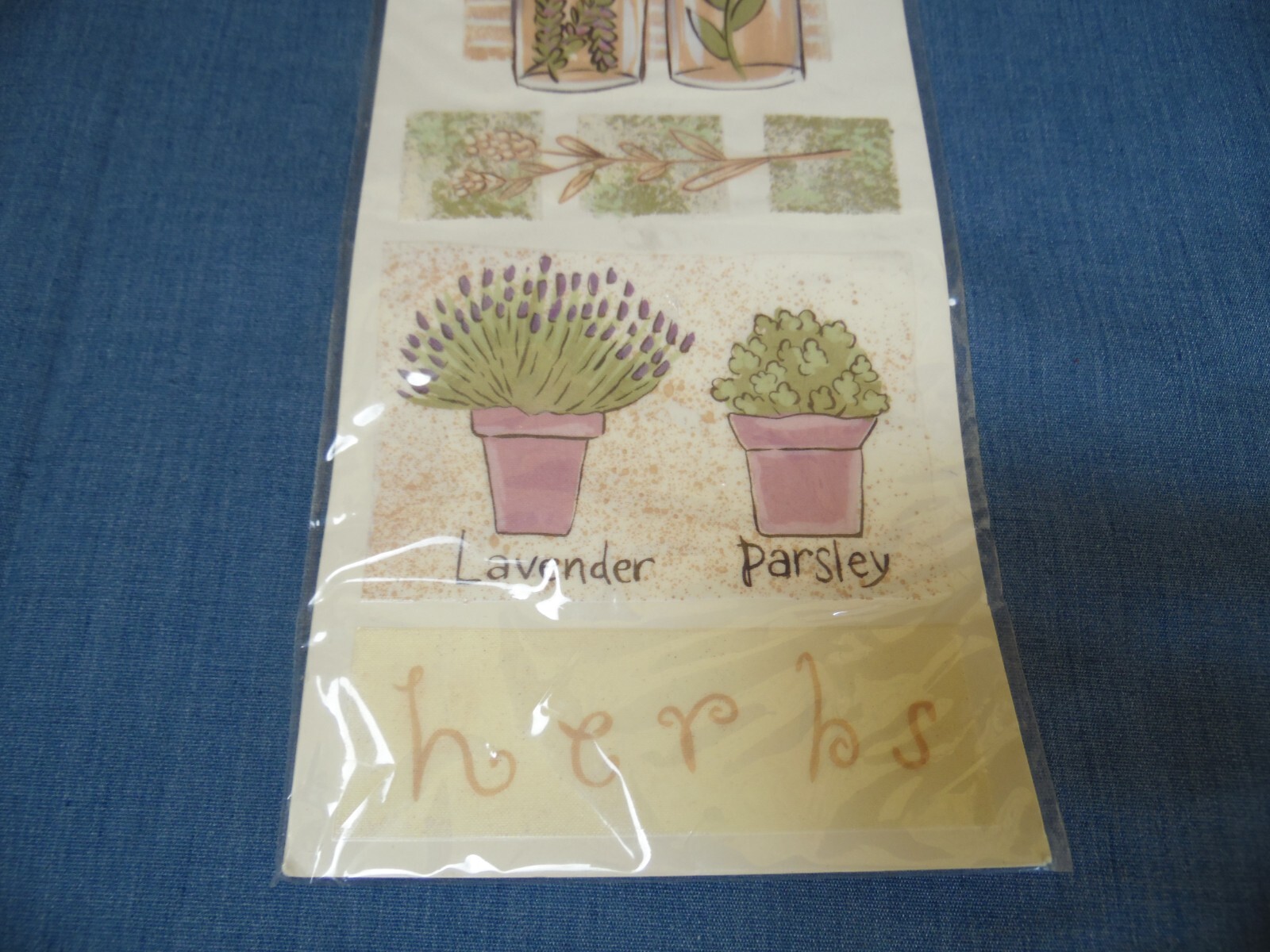 Herbs Garden Plants Kitchen Tile Backsplash Mural Wall Art Decals Peel Stick