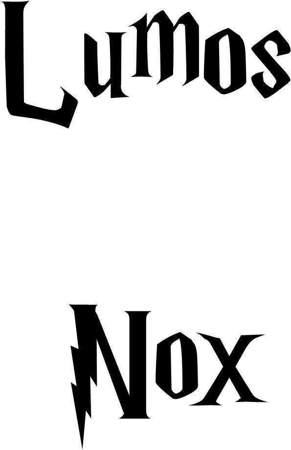 Harry Potter Lumos Nox Light Switch Decal Childs Room Wall Art Sticker VINYL