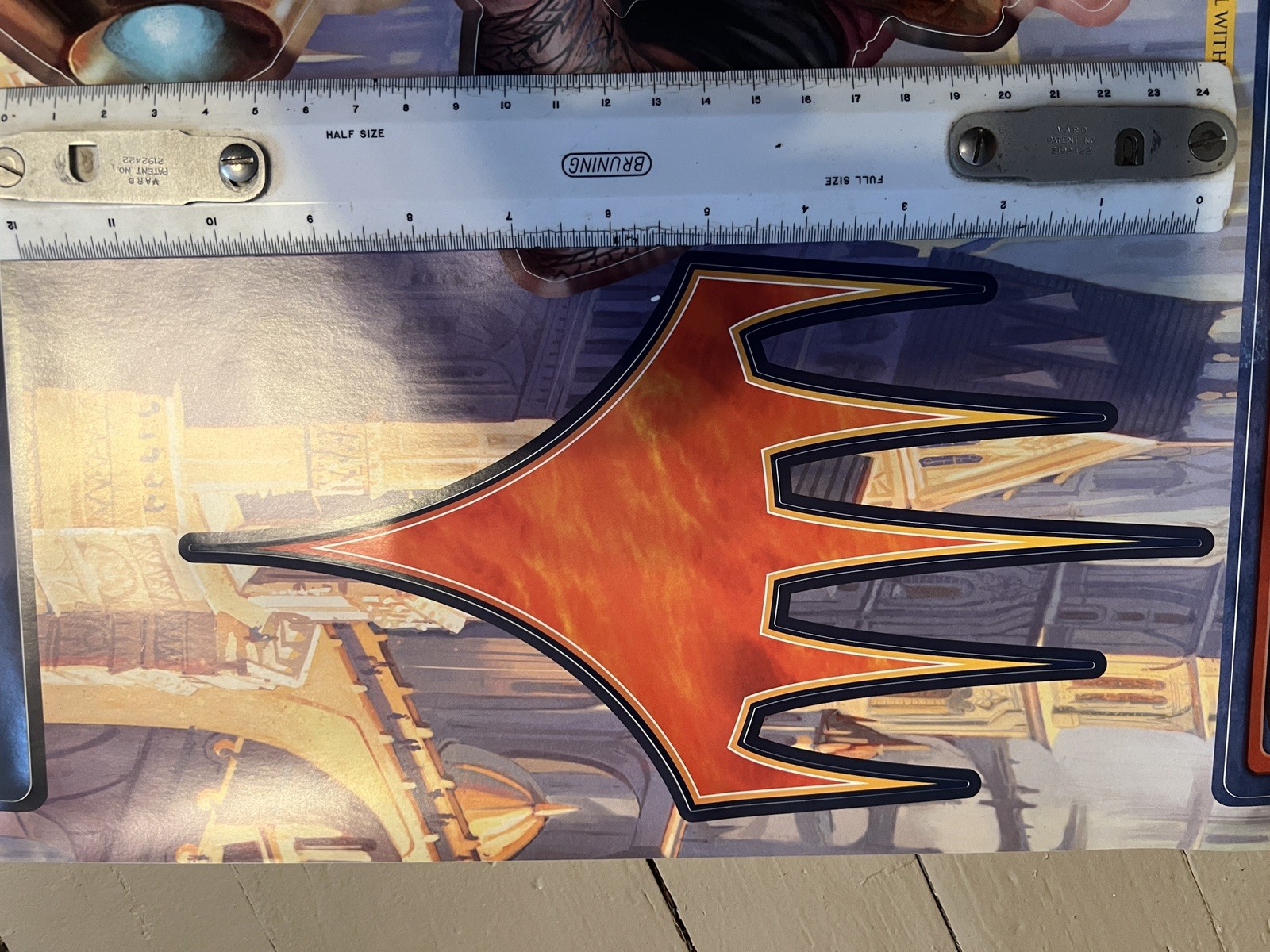 Magic The Gathering Wall Sticker Sheet- Moveable, Reusable & Wall Safe. x4 Sets