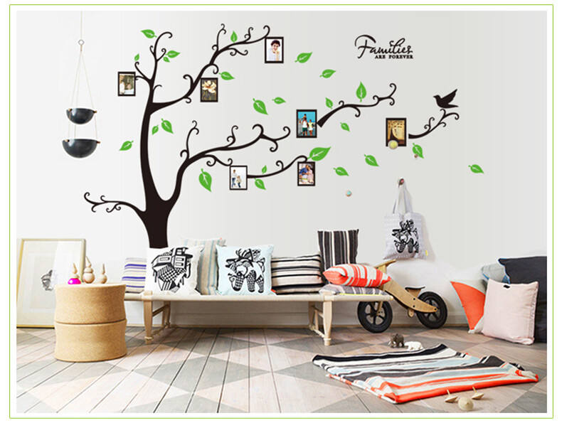 DIY Removable Vinyl Wall Decal Family picture frame tree Sticker Home Decor