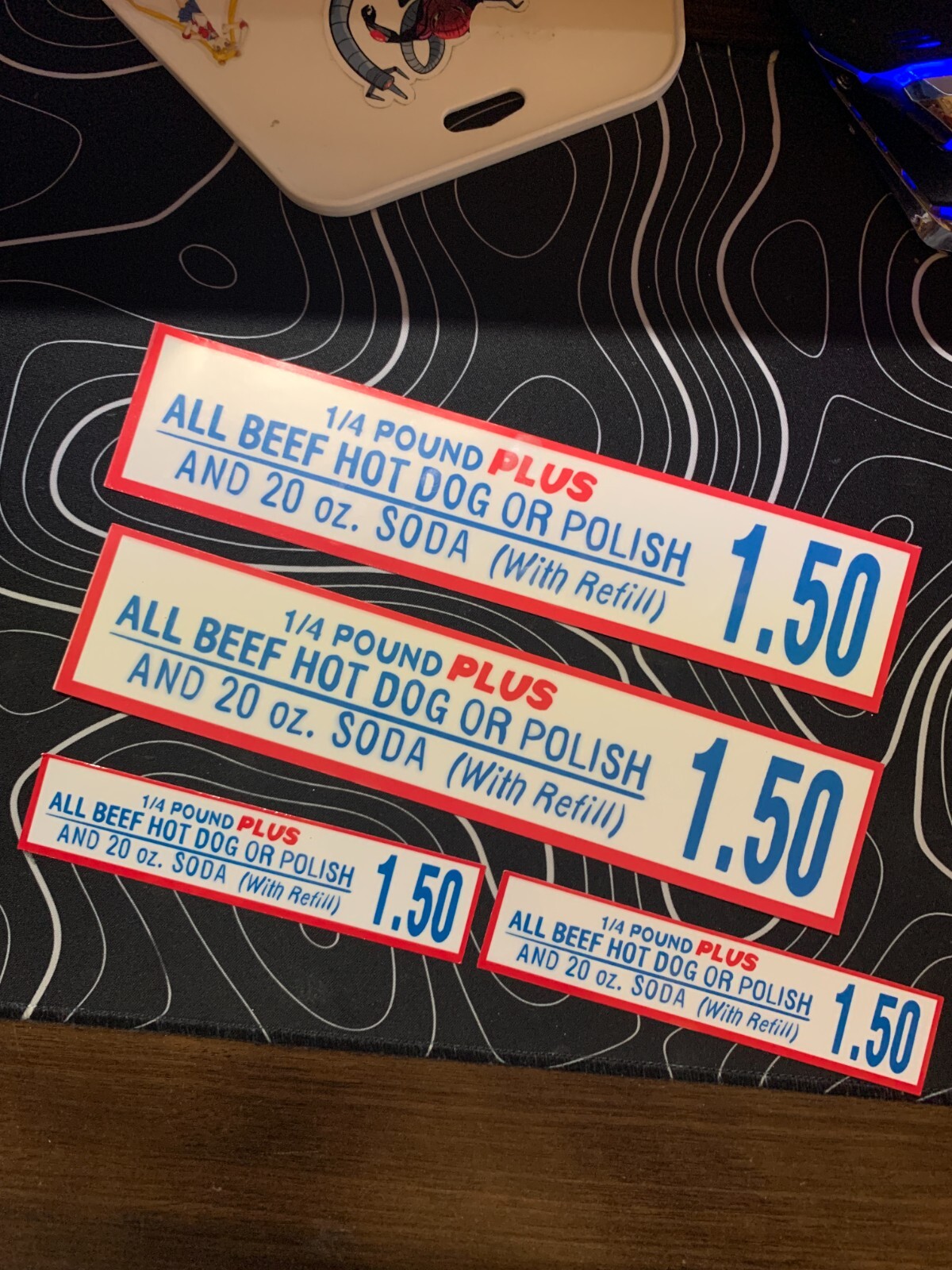 Costco Hot Dog and Soda w Refill Menu Vinyl Bumper Sticker
