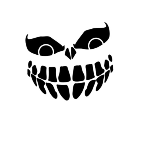 Spooky Pumpkin Face Jack O Lantern Vinyl Decal Sticker Car Truck Halloween Scary
