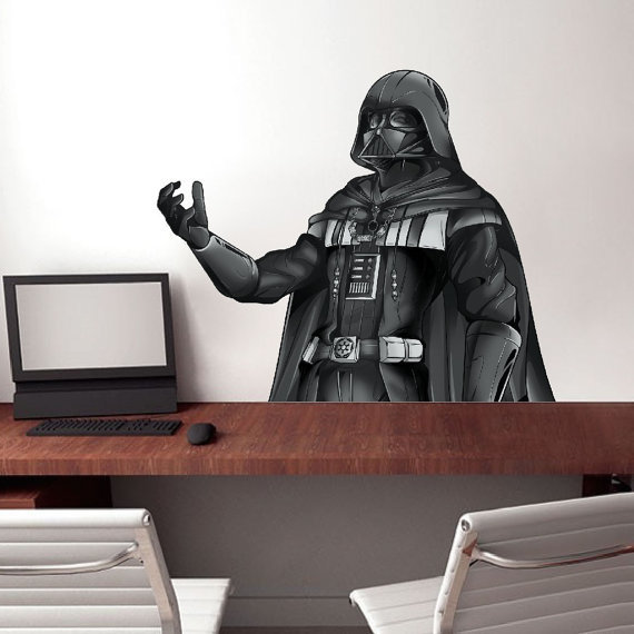 Darth Vader Decal – Star Wars Decal Laptop Decals – Kids Bedroom Wall Mural n80