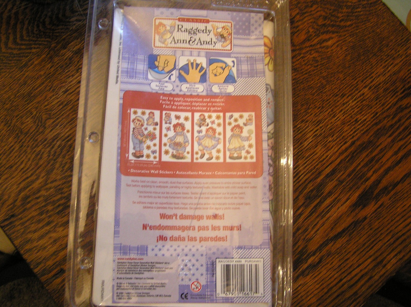 SandyLion Home Decor Classic RAGGEDY ANN & ANDY 20+ Wall Decals/Stickers~~NIOP!