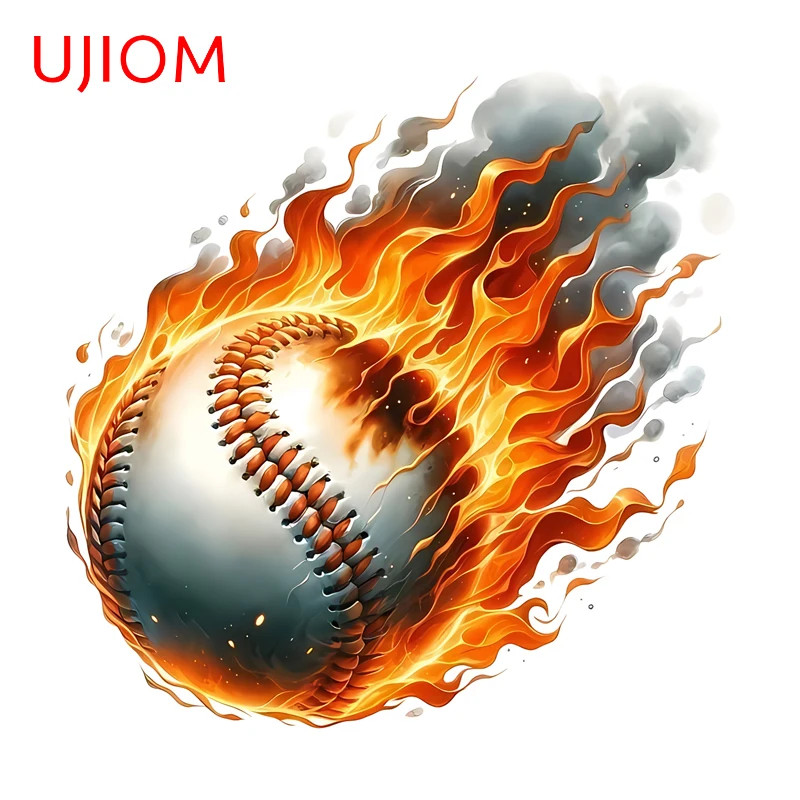 UJIOM Crack Baseball Design Wall Sticker Creative Picture Refrigerator Window