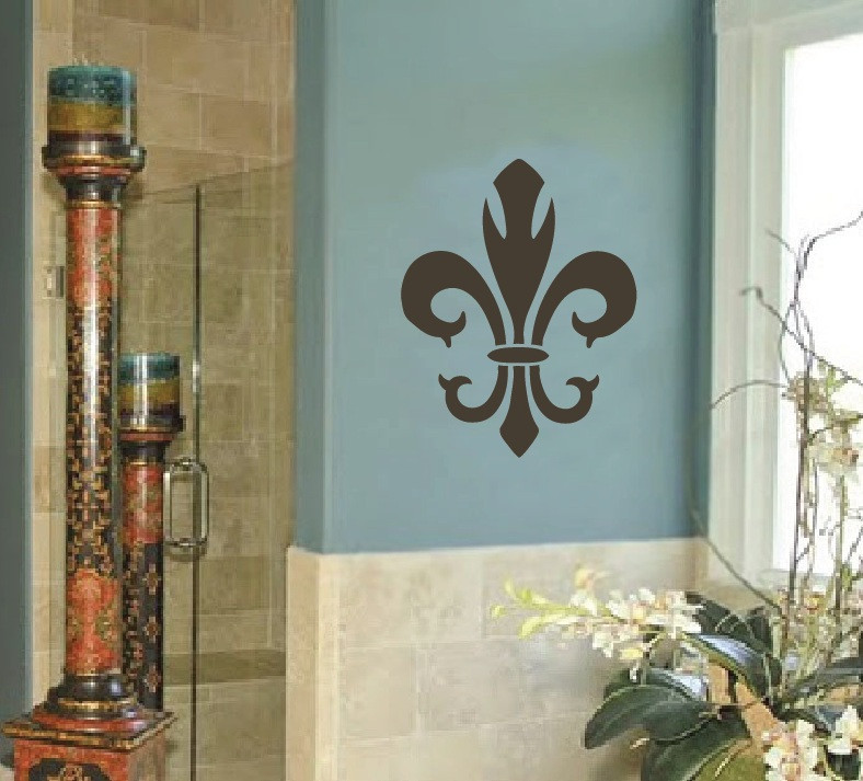 Fleur De Lis Wall Mylar Damask STENCIL Pattern FAUX MURAL Reusable French 0002
