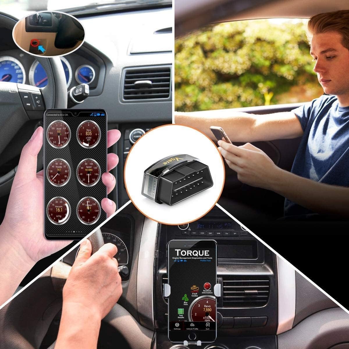 iCar Pro Bluetooth 4.0 (BLE) OBD2 Fault Code Reader OBDII Code Scanner Car Check