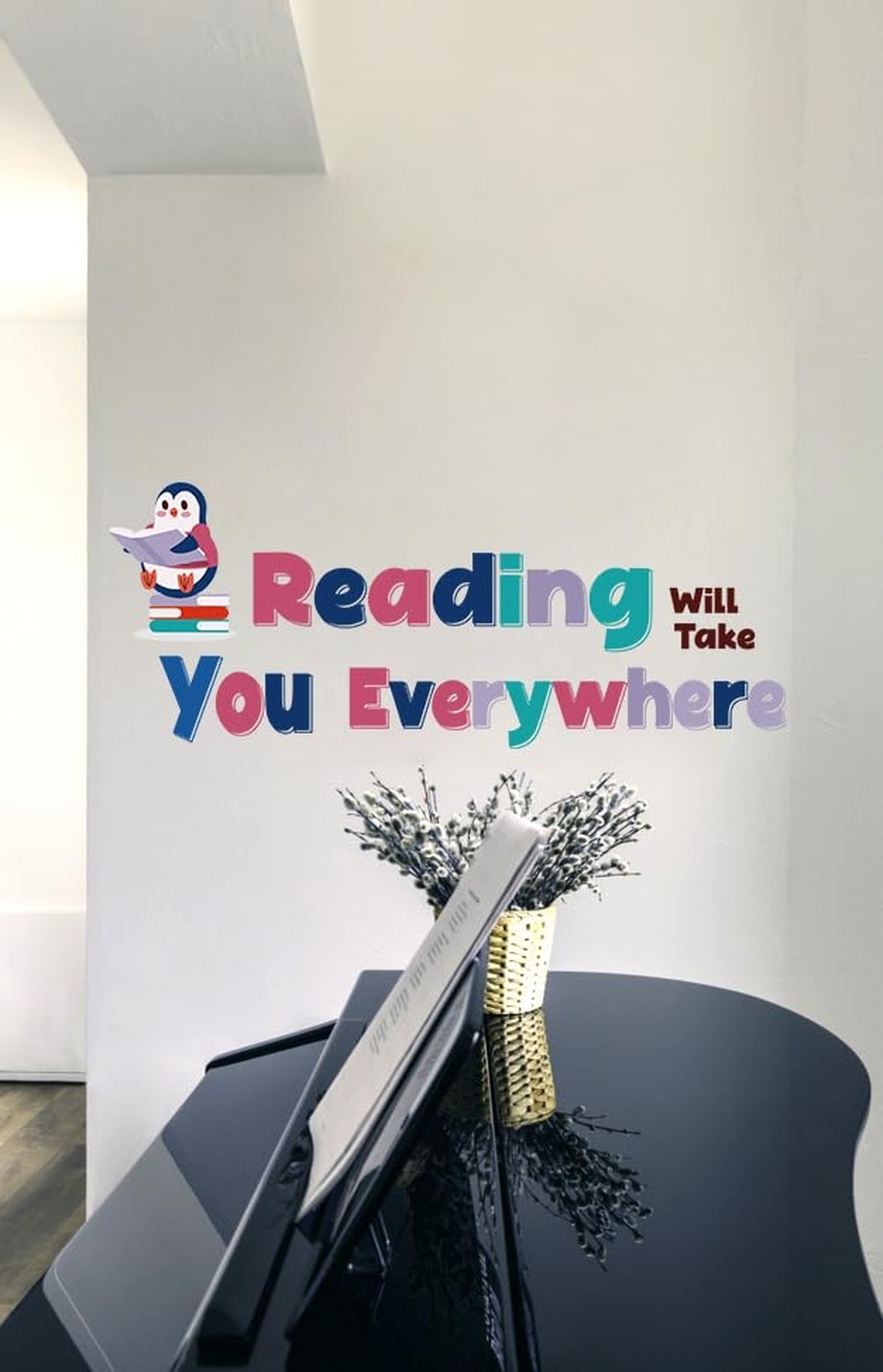 Reading Will Take You Everywhere Motivational Quotes Wall Decals, Reading The…