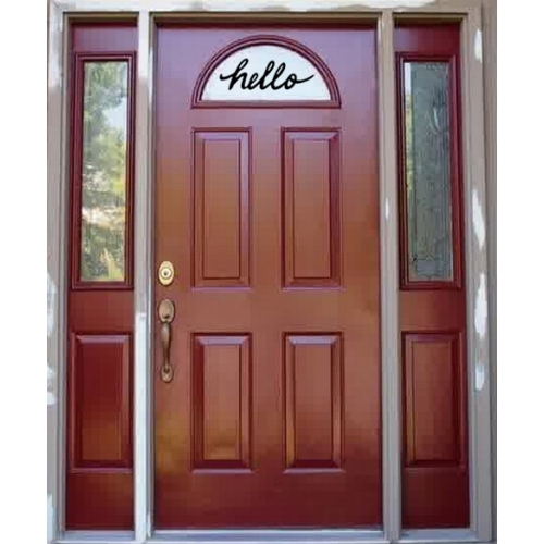 Hello Wall Decal Home Art Front Door Greeting Car Window Laptop Vinyl Sticker