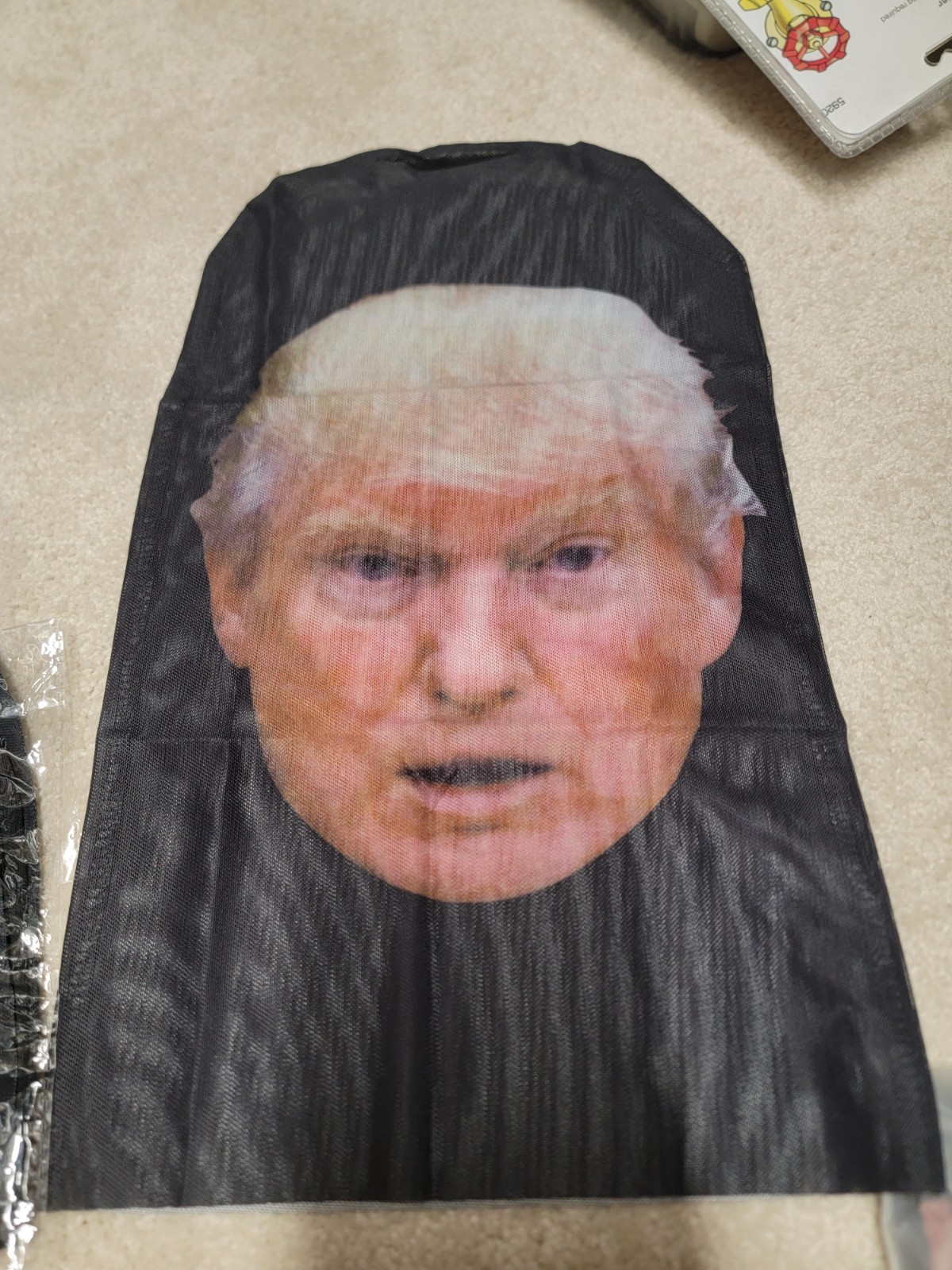 Choice of 1x- President Donald Trump Costume Cosplay Mesh Stretch Full Face Mask
