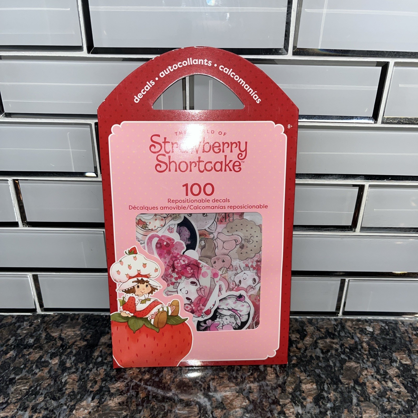 Strawberry Shortcake Repositionable Decals 100 Count Pack
