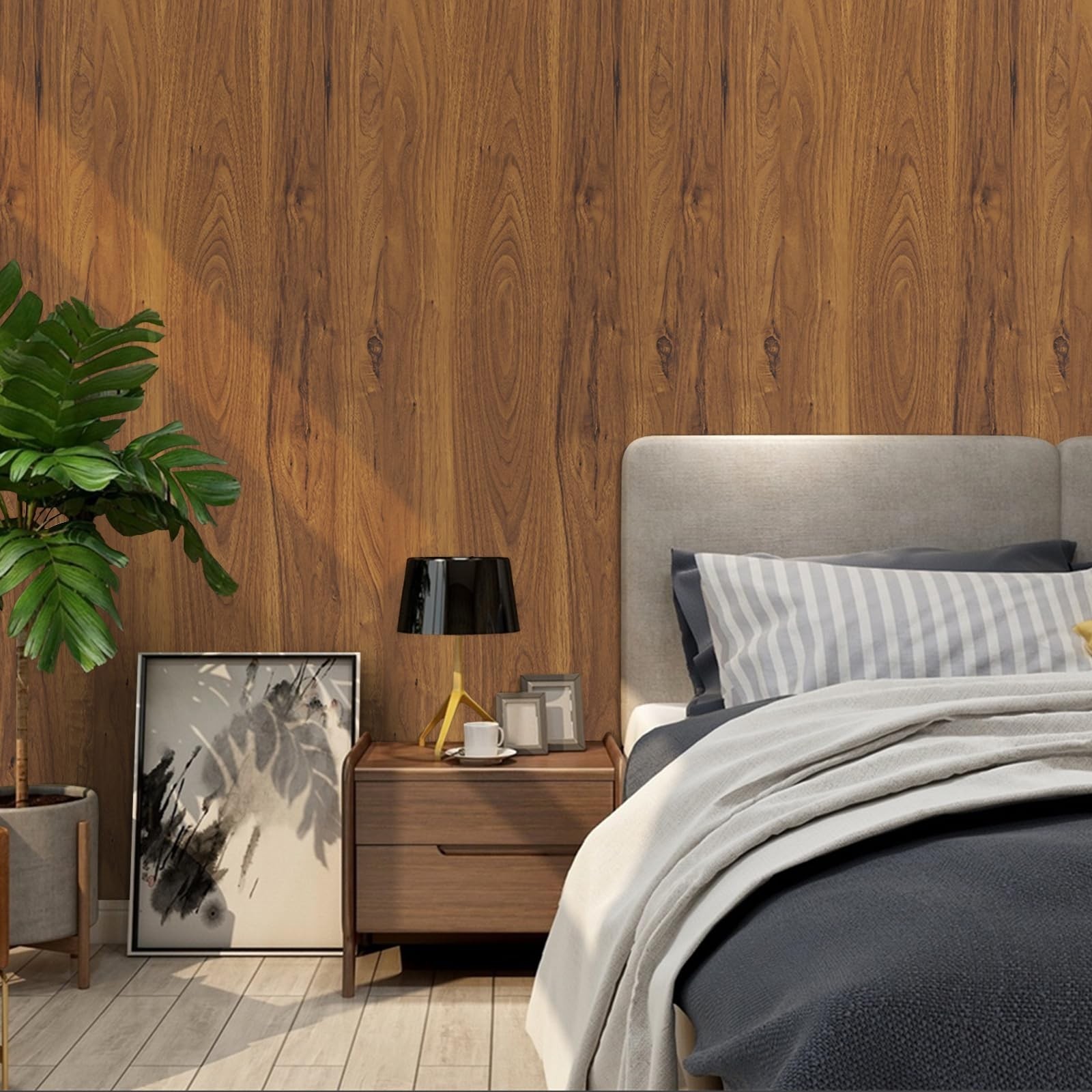 Decoroom Wood Contact Paper Peel and Stick, Thicken Vintage Wood Grain Contac…
