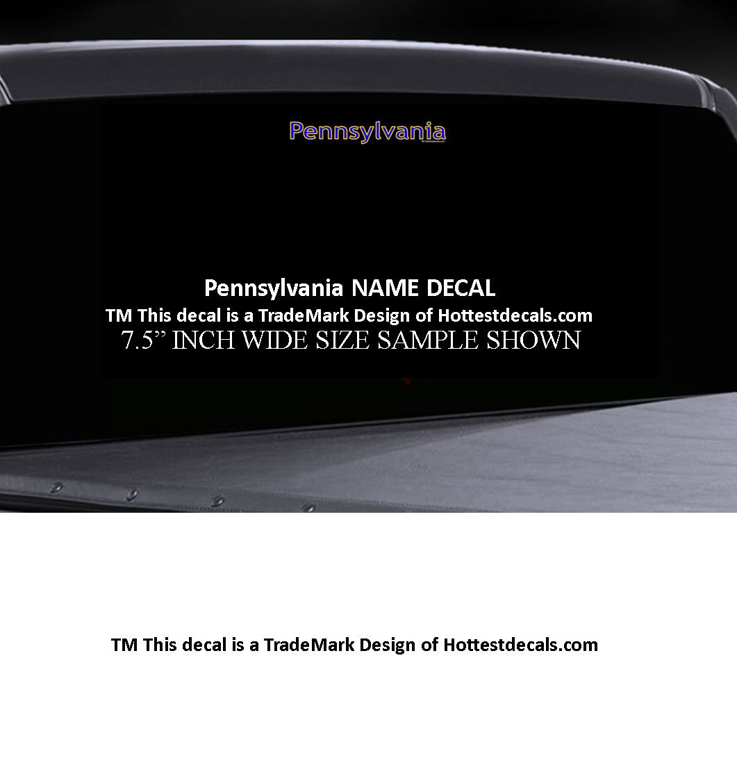 Pennsylvania Trout Fish Waterproof Decal Vinyl Car Truck Sticker PA BOWHUNTER