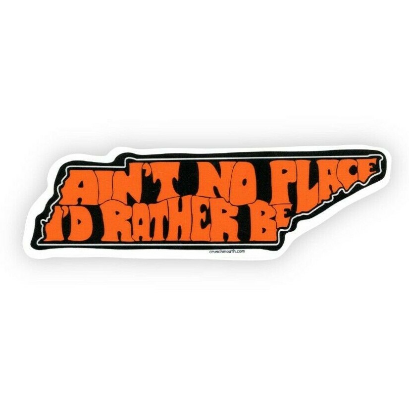 TENNESSEE AIN'T NO PLACE I'D RATHER BE BUMPER STICKER LAPTOP TRAVEL DECAL
