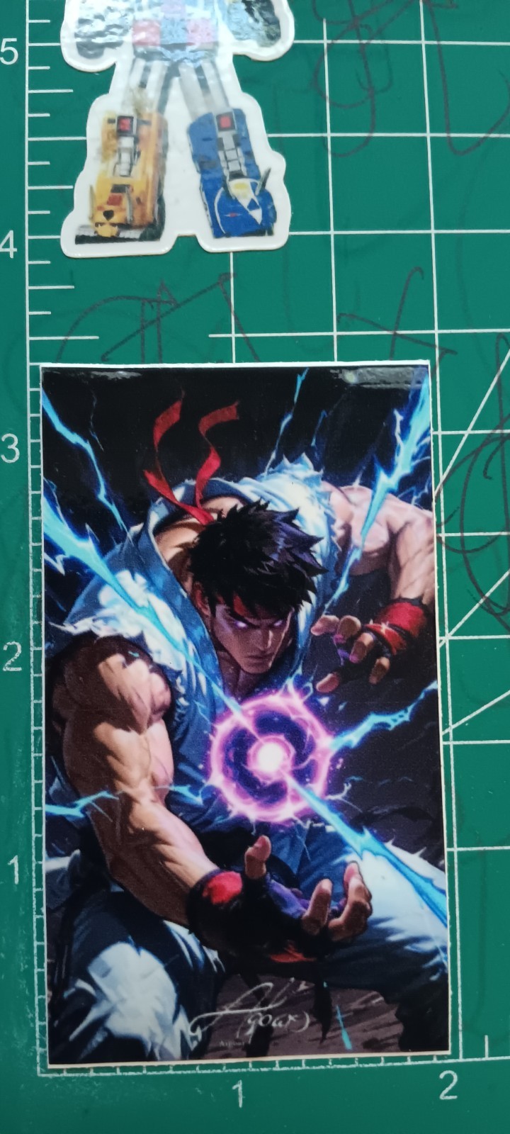 STREET FIGHTER X VYNIL HIGH-GLOSS STICKER X 3X2 X RYU EDITION NEW