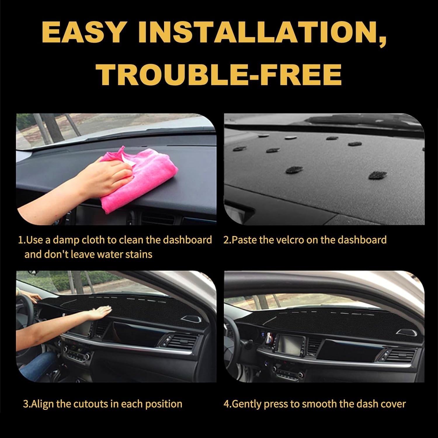 Dashboard Cover Custom Fit for Ford F100 F150 F250 F350 Bronco 1980 1981 1982 19