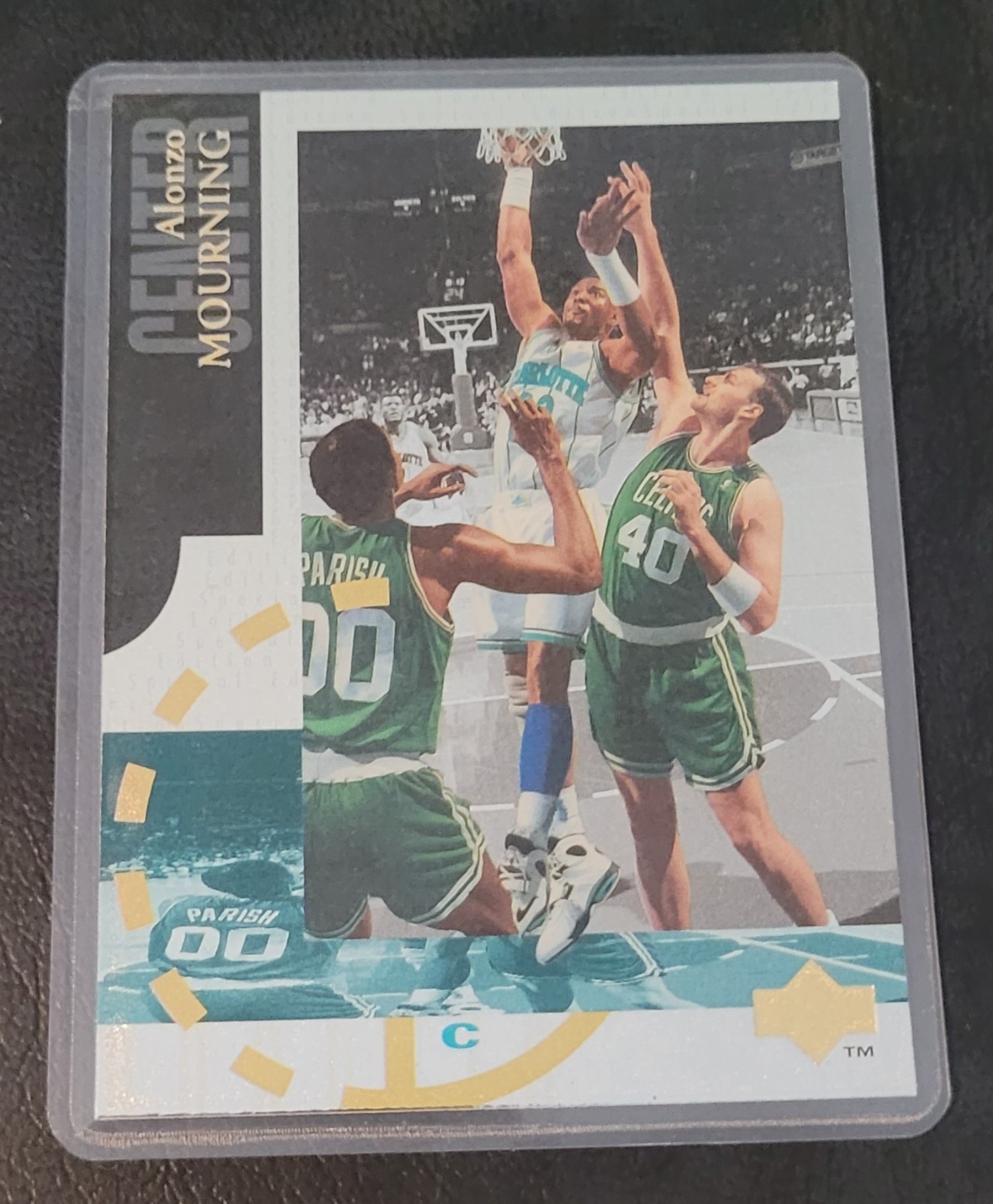 Alonzo Mourning Basketball Card HOF Fridge/Locker/Cabinet Laminated Magnet