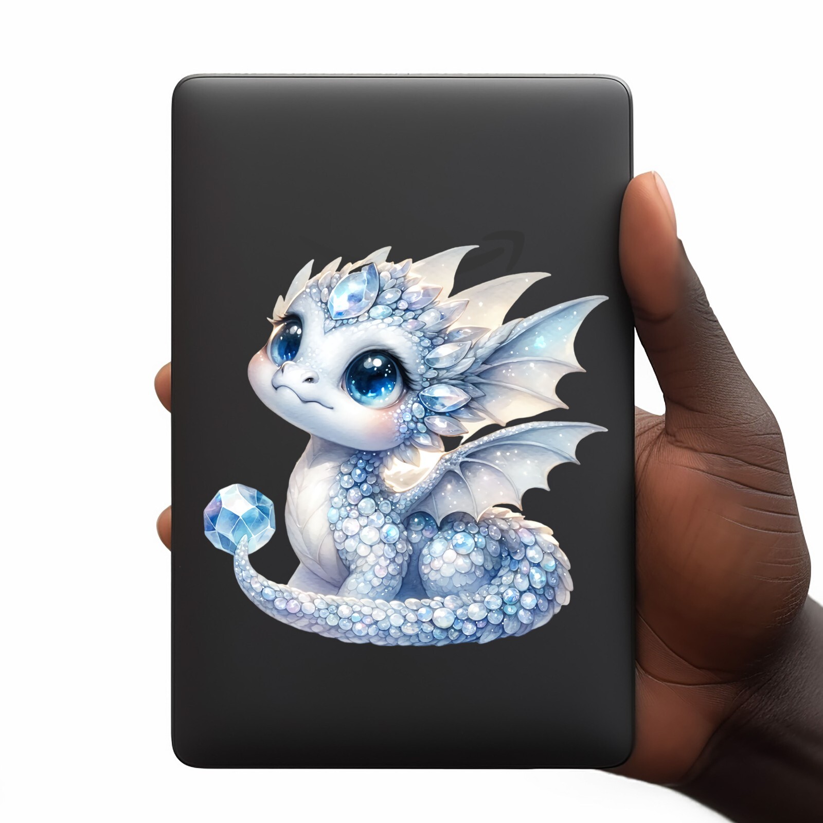 Ice Crystal Dragon UV DTF Transparent Sticker / Decal