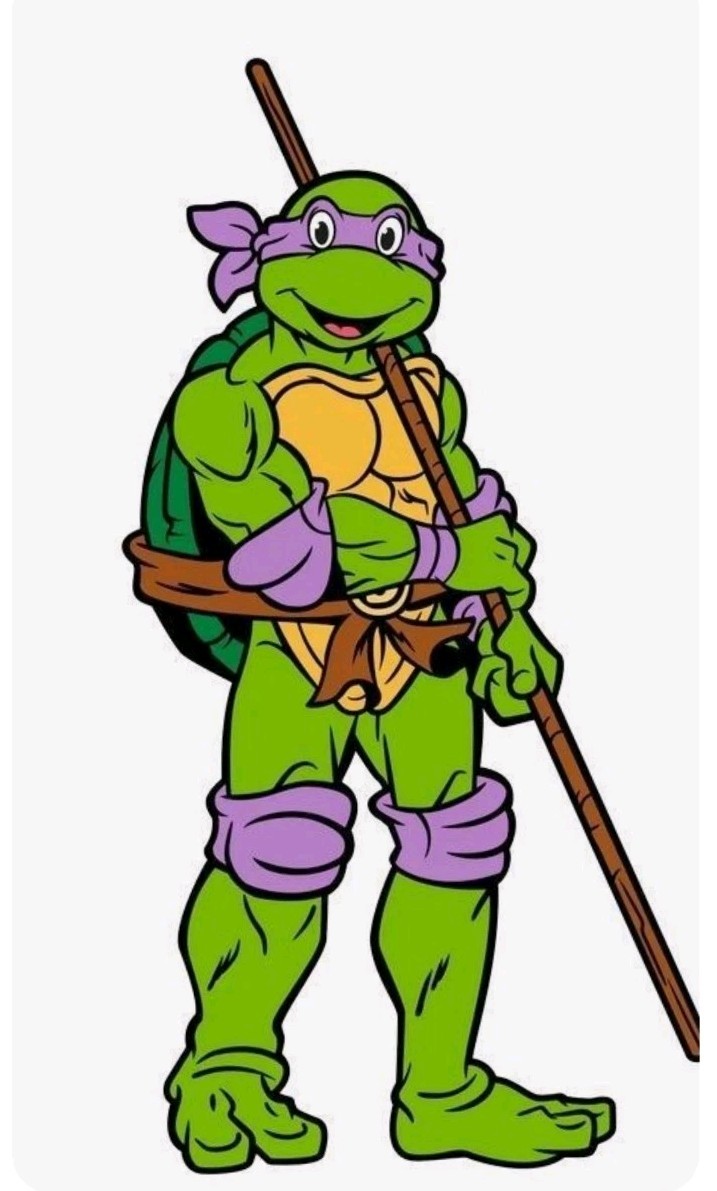 TMNT STICKER X DON XVYNIL HIGH GLOSS DIECUT STICKER X 3X2 INCHES STICKER X