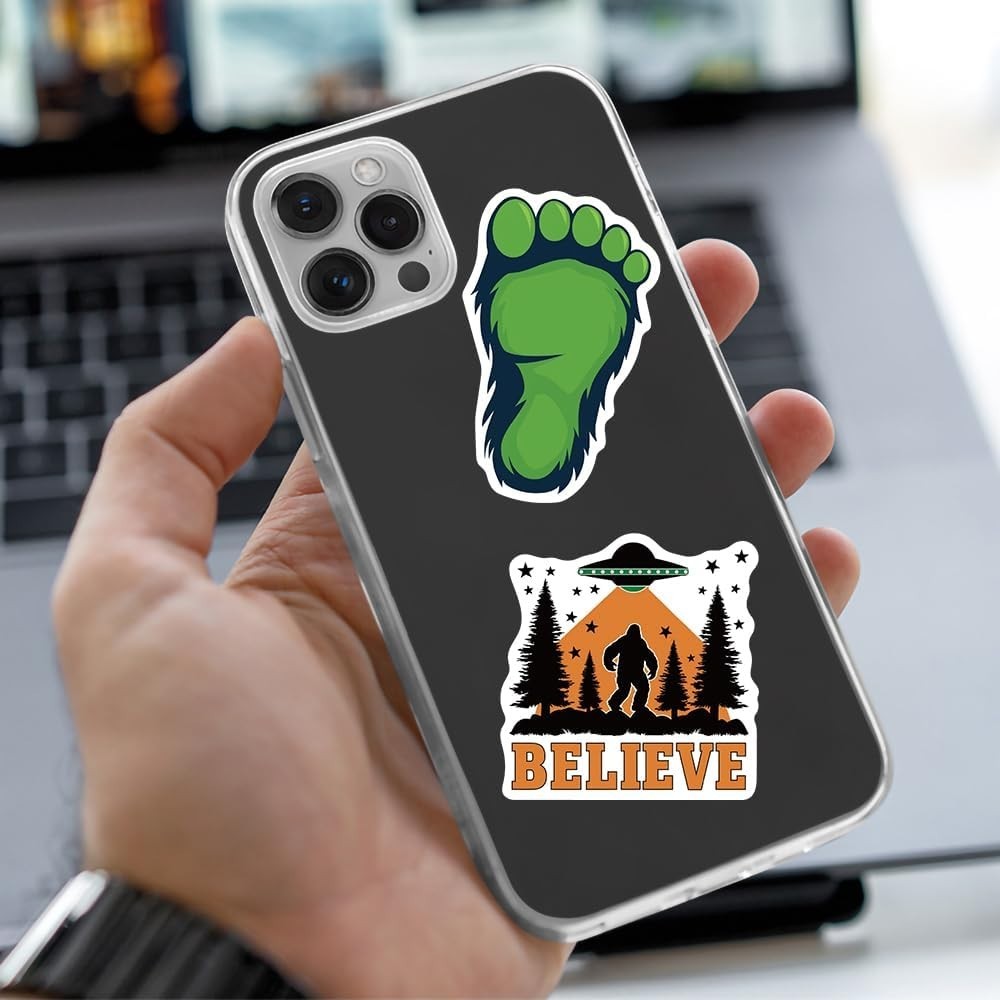 Funny Sasquatch Decals – 50 Bigfoot Quotes Stickers for Laptops & Water Bottles