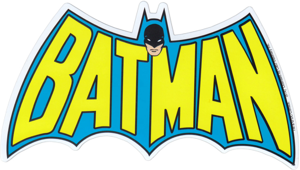Sticker – Batman Classic Logo Retro Vintage Comic Book Superhero Collectible