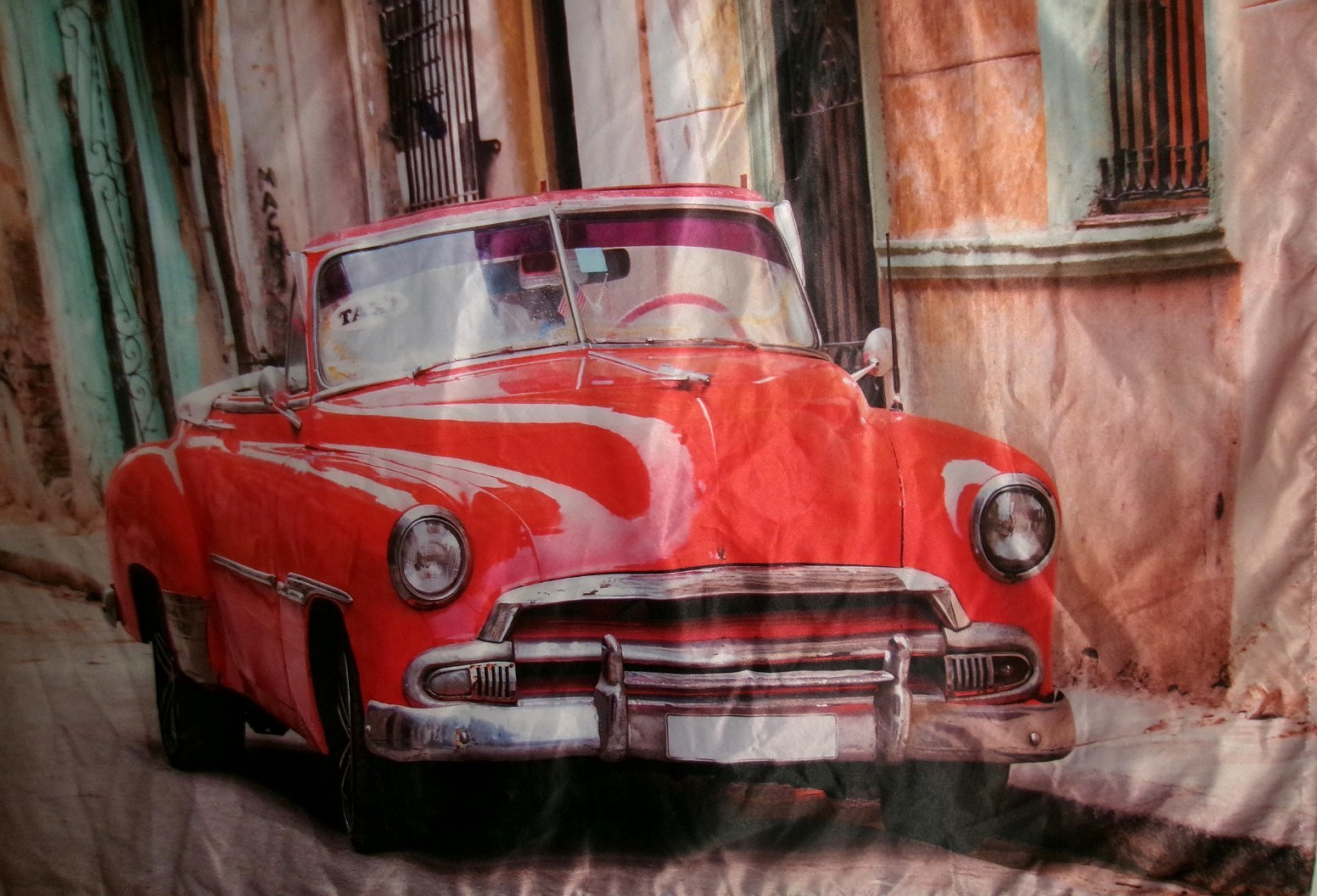Wall Decor XXXL Classic Car Sz. 78" Horizontal 59" Vertical One Sided
