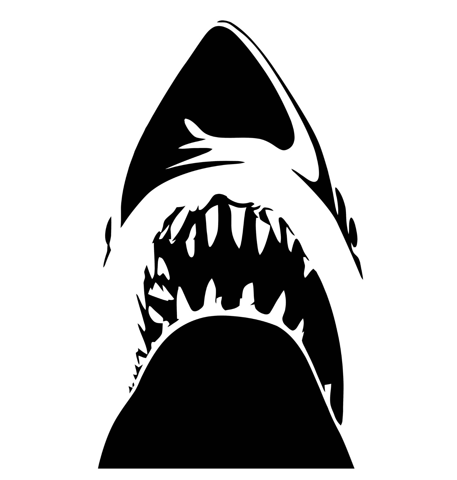 6" JAWS Great White Shark Movie Vinyl Decal Sticker