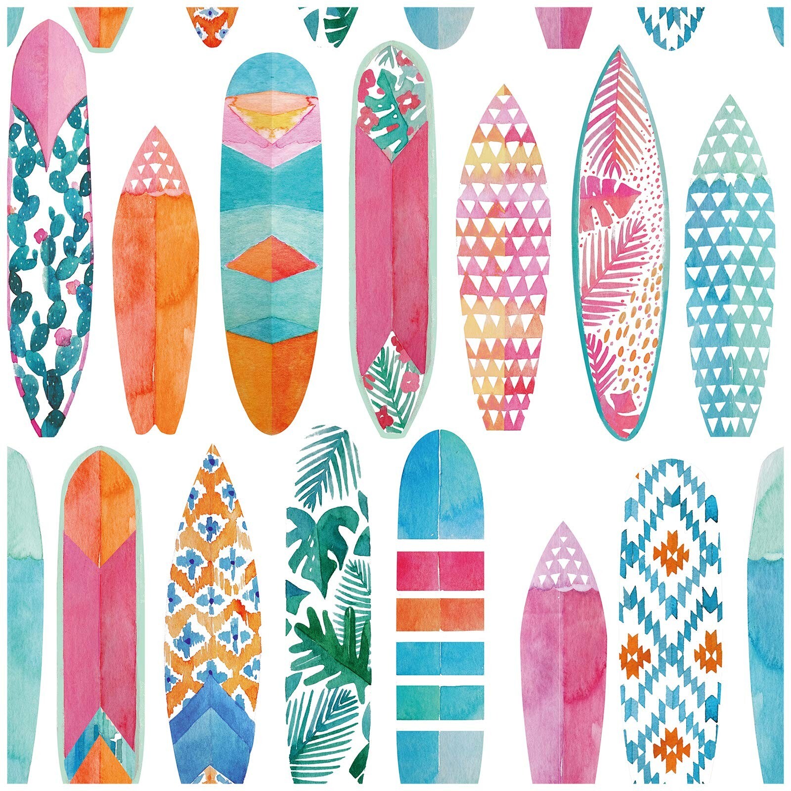 HAOKHOME Peel and Stick Surfboard Wallpaper Fancy Trellis White/Pink/Blue Rem…