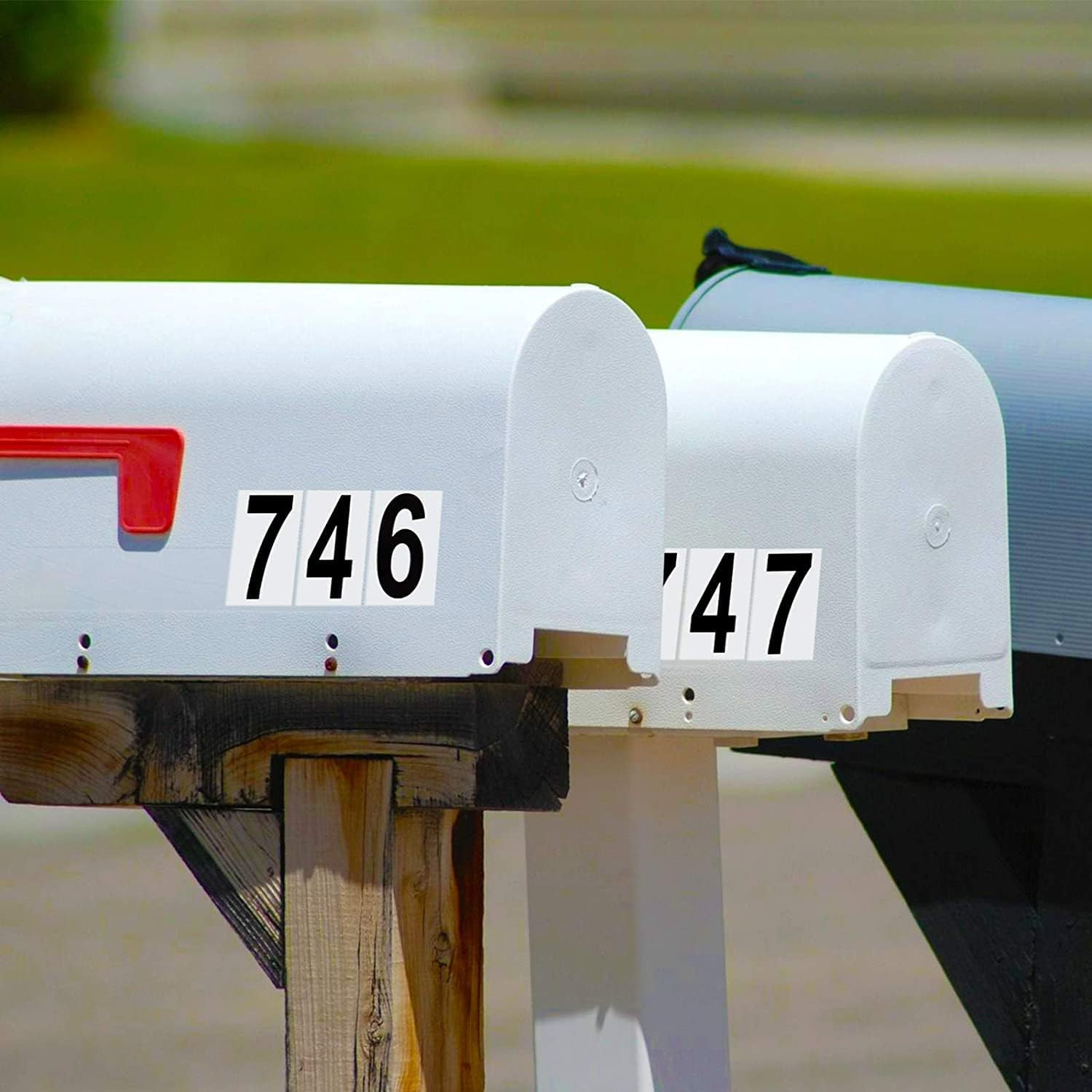 Waterproof Adhesive Mailbox Number Stickers In/Outdoor Fade Resistant 10 Sheets