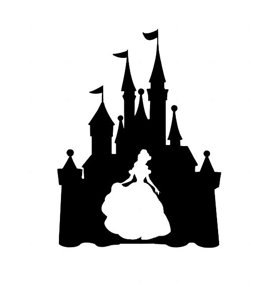 Custom Vinyl Decal Run Castle Cinderella Aurora Belle Tiana Jasmine Pocahontas