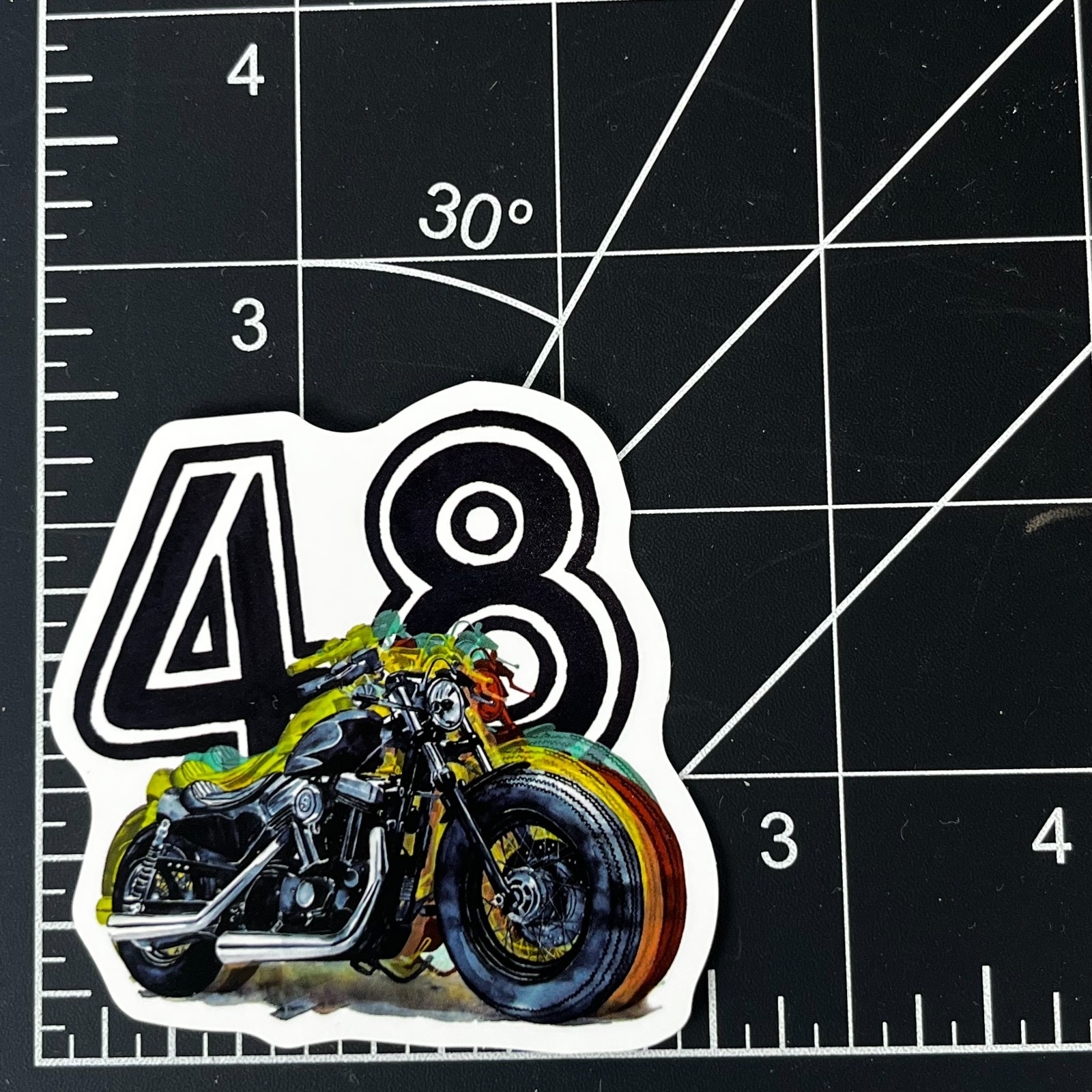 Harley Davidson Forty-Eight 48 Sportster Motorcycle Vinyl Sticker Biker