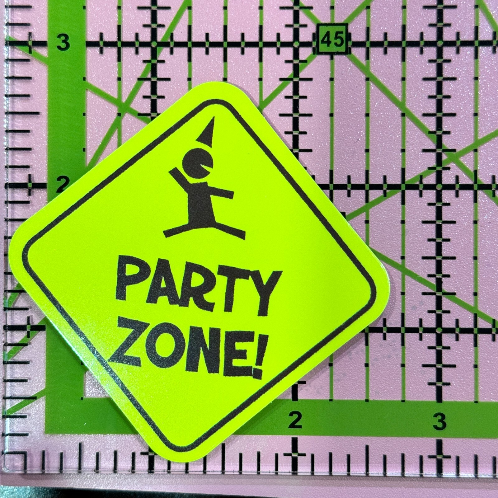 Funny Warning Sticker: PARTY ZONE – Vinyl Decal Sticker Bomb BONUS INCLUDED