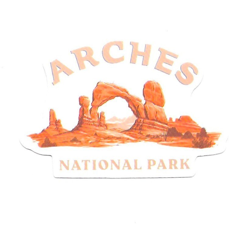 Arches National Park Utah Delicate Arch Vinyl Sticker Souvenir Travel Gift