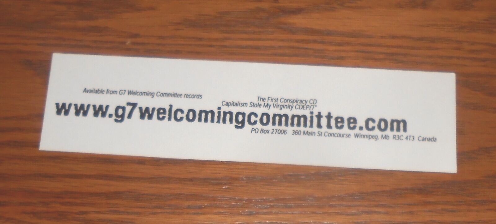 The International Noise Conspiracy Bumper Sticker Decal Promo 6×1.75 Swede Rock