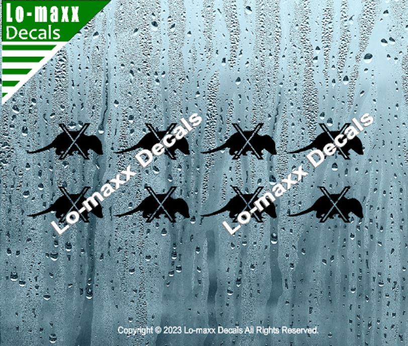 Opossum Kill Markings Tally Car Truck SUV Premium Quality Die Cut Vinyl Decal
