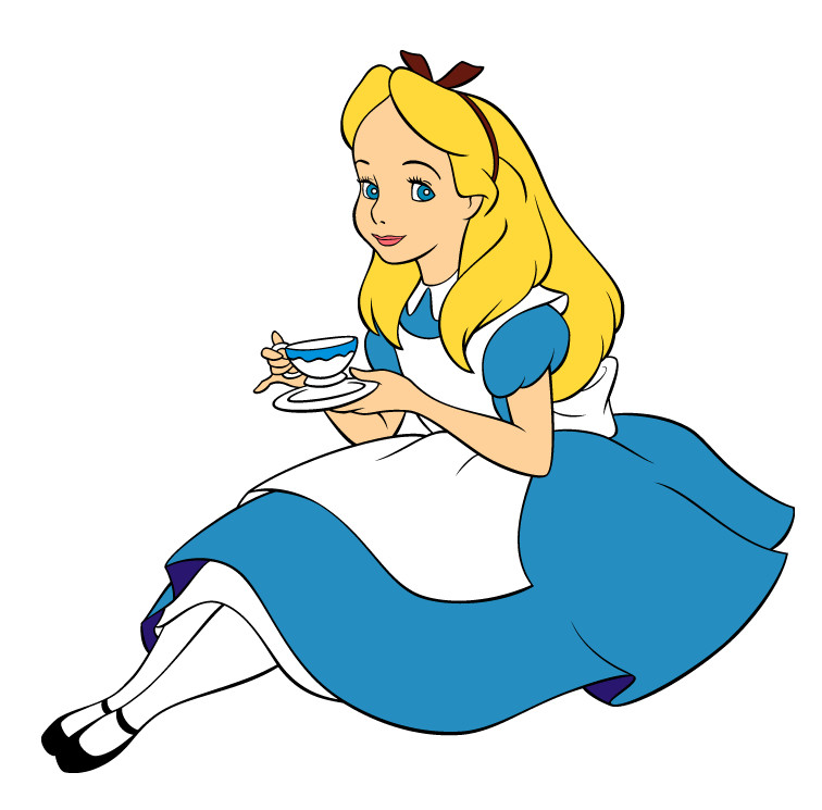 Alice in wonderland sticker weatherproof bumper vinyl decal