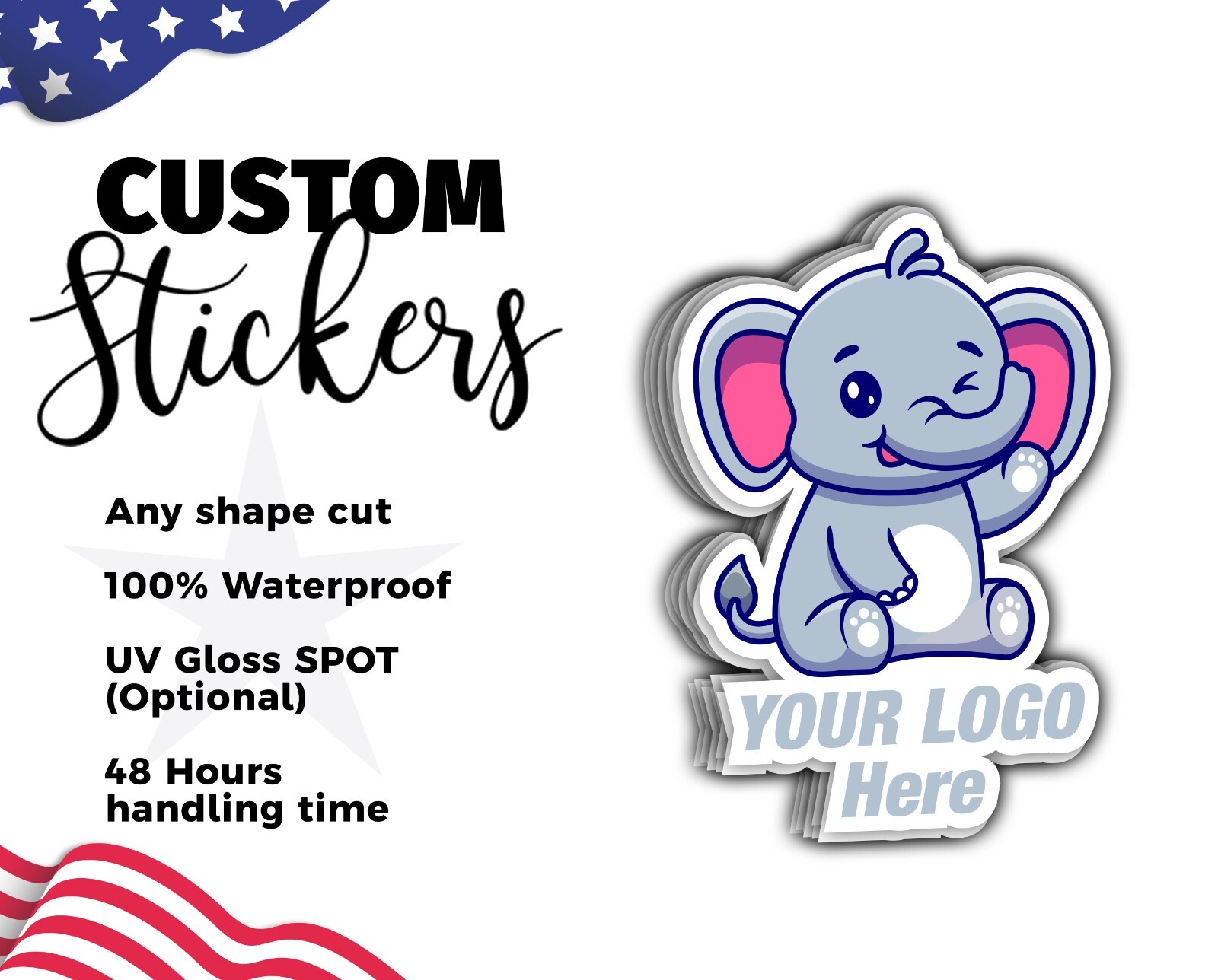 custom stickers bulk – waterproof logo stickers – print custom stickers