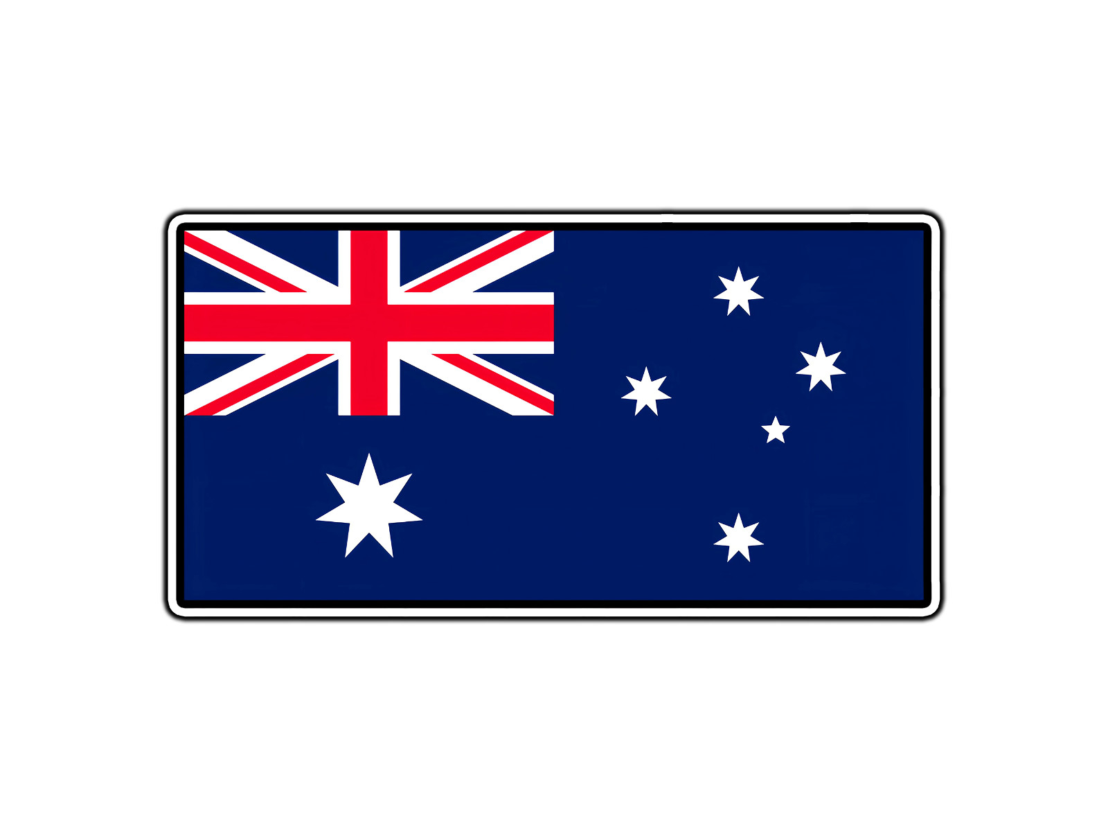 Australia Flag Waterproof Vinyl Sticker Decal Die-Cut