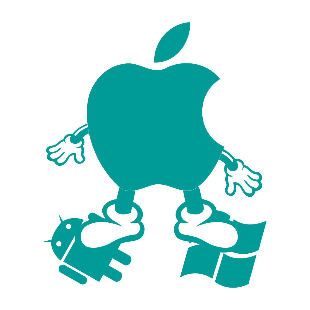Apple MAC steps on Windows Android Die cut decals vinyl sticker laptop design