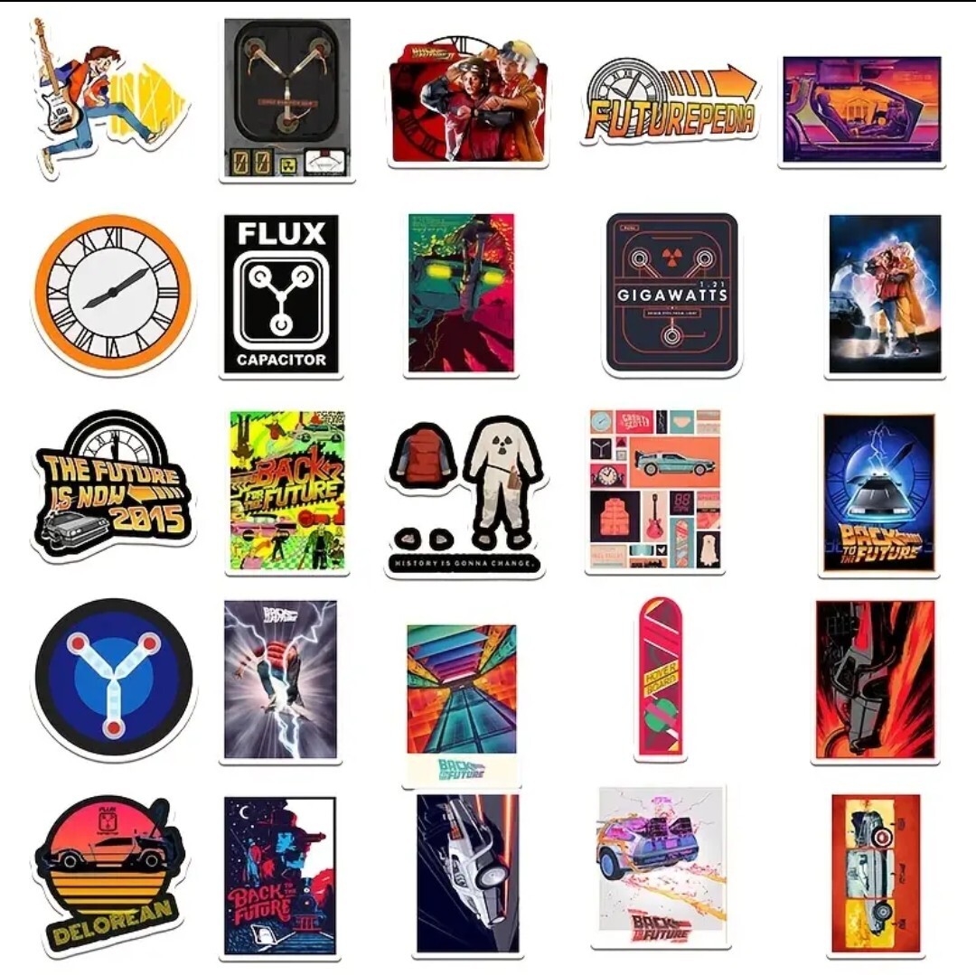 10 PCS Back To The Future Movie Stickers BRAND NEW