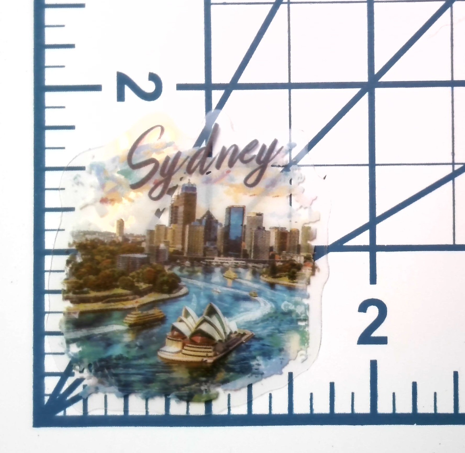 Australia Sydney Opera House Landmark Die Cut Clear City Vinyl Sticker Decal