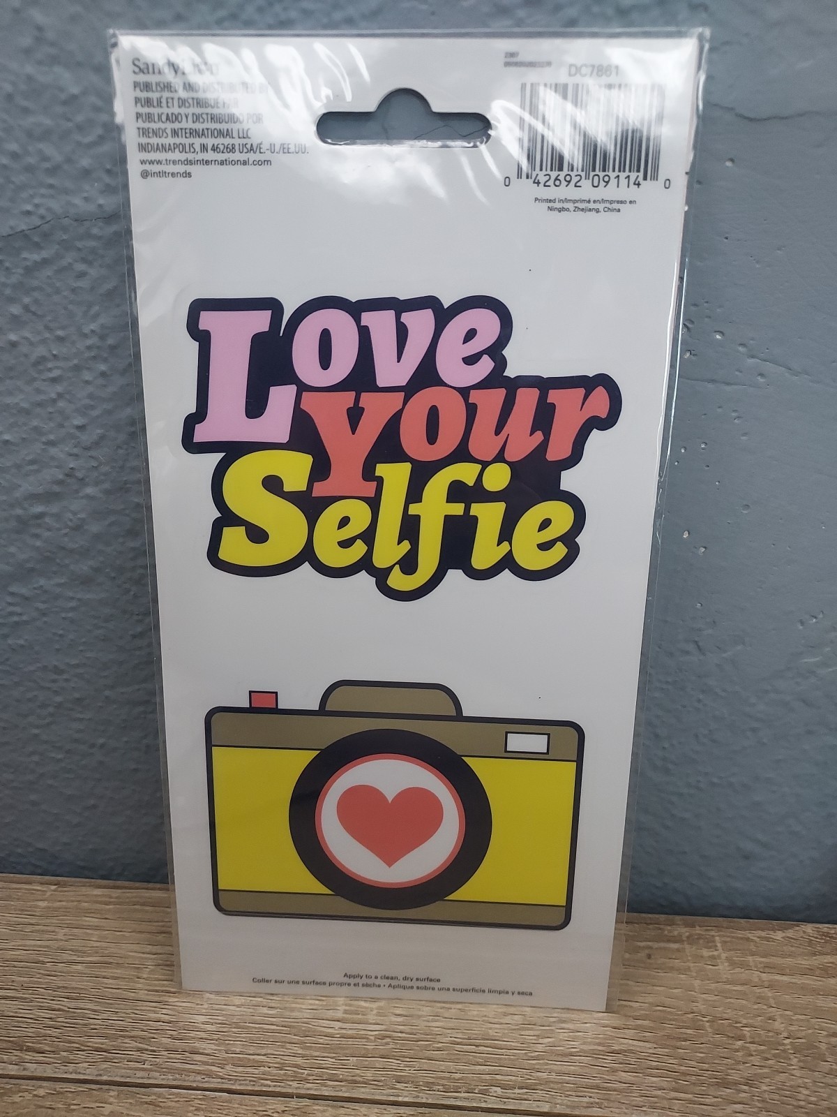Love Your Selfie Decal For Laptop Bottle Positive Energy Heart Camera Cute
