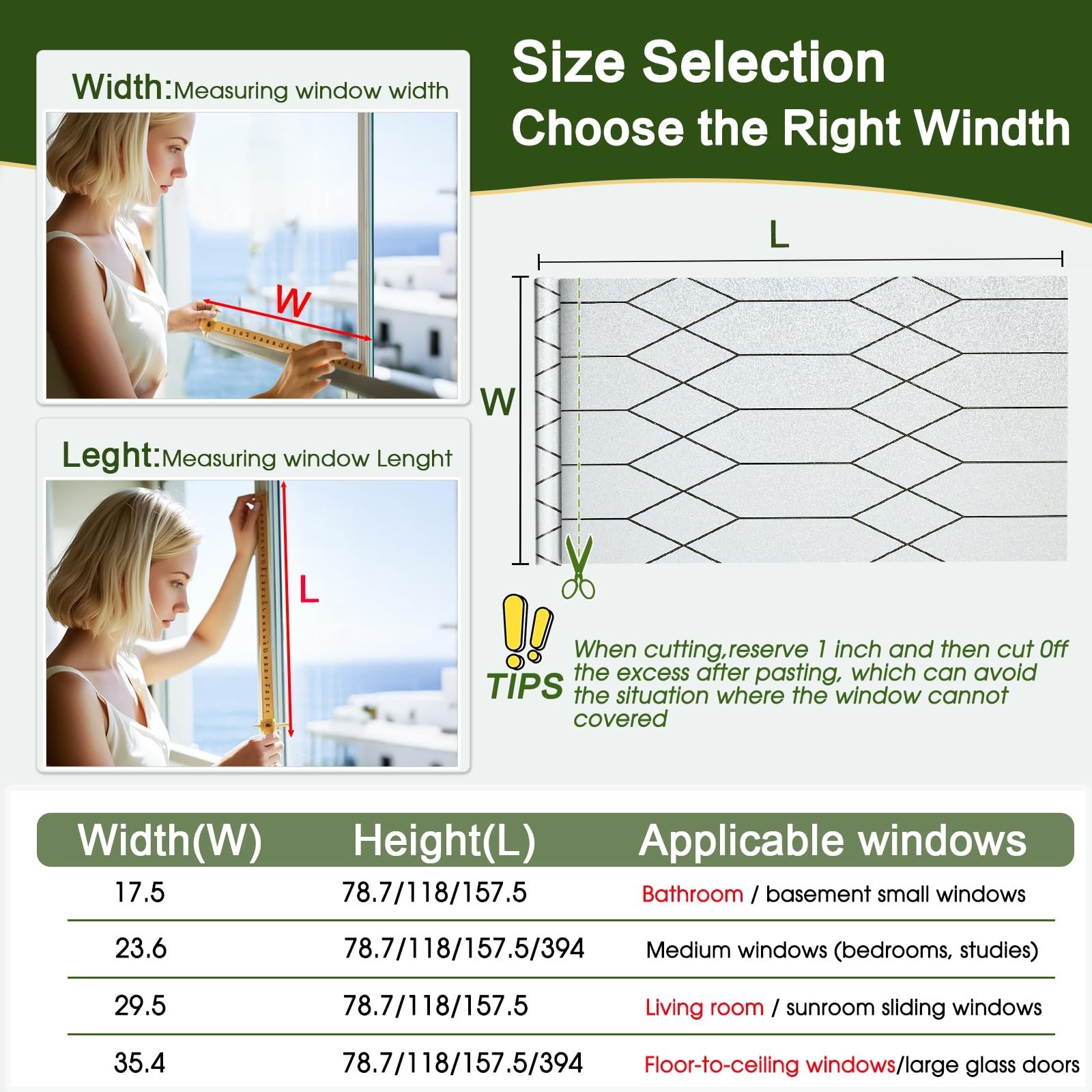 Windimiley Window Privacy Film Stained Glass Static Clings, Bathroom Frosted …